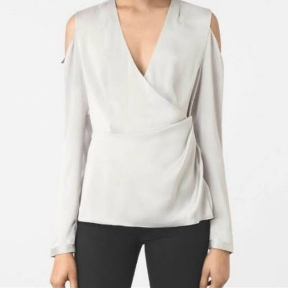 All Saints silver/gray Danio blouse
